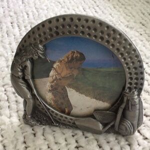 Navika - Pewter Lady Golf-Themed Photo Frame
